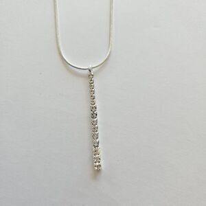 New Monet Drop Pendant Snake Chain Necklace